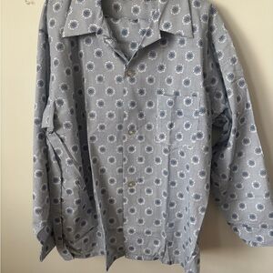 Sears Men's Blue Patterned Pyjama Set